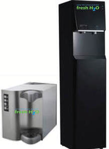 Counter top and stand up water coolers